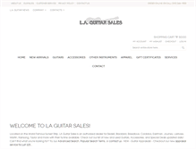 Tablet Screenshot of laguitarsales.com